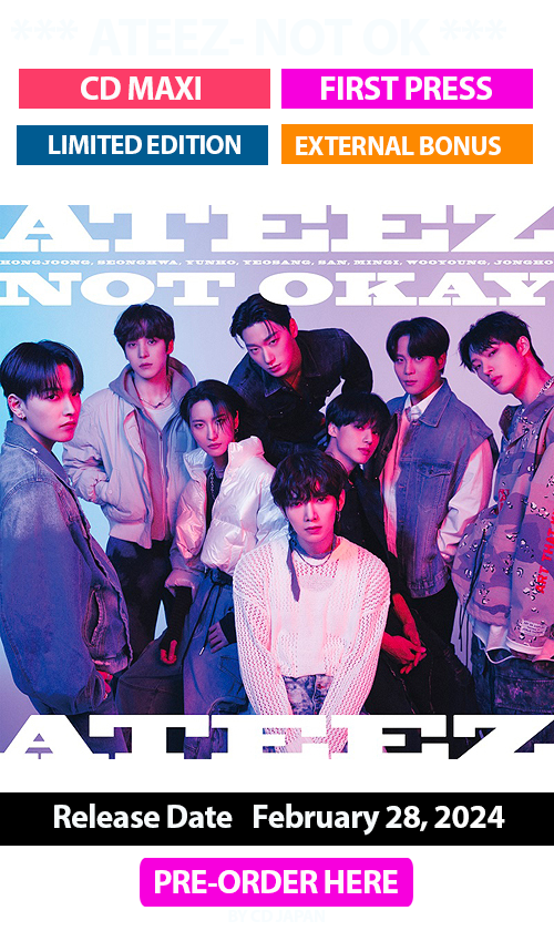 ATEEZ JAPAN 3RD SINGLE “NOT OKAY” to be released on Wednesday, February 28, 2024! - Breaking Kpop Daily News
