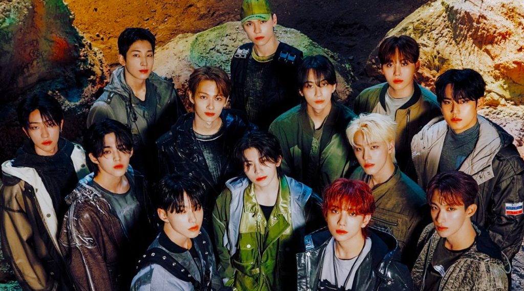 The act in question is Seventeen - a K-pop boyband that boasts a whopping 13 members, and which sold more than 10 million albums last year.