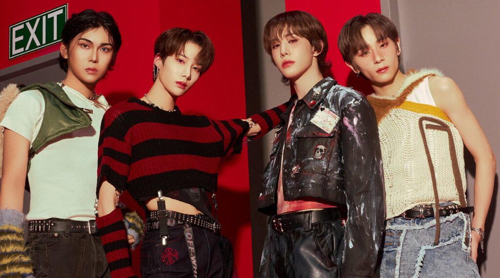 With a debut that’s still fresh in the minds of K-pop fans, XLOV is quickly becoming one of the most talked-about new groups of 2025. Consisting of Wumuti, Rui, Hyun, and Haru, this four-member multinational boy group under 257 Entertainment has already captured attention with their unique “genderless” concept and their energetic debut single, “I’mma Be”