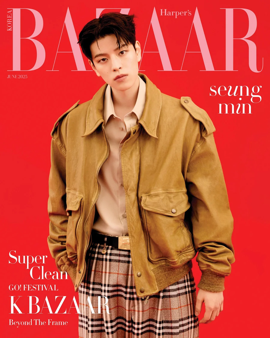 Seungmin anak -anak liar – Harper’s Bazaar Korea x Burberry
