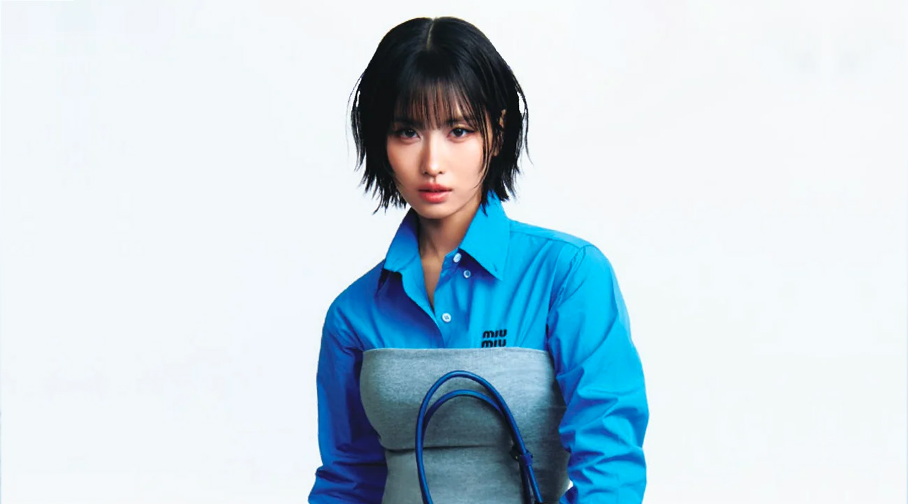 Momo dua kali memikat di Marie Claire Jepang Mei 2025 Miu Miu Cover Story – Kpoppie