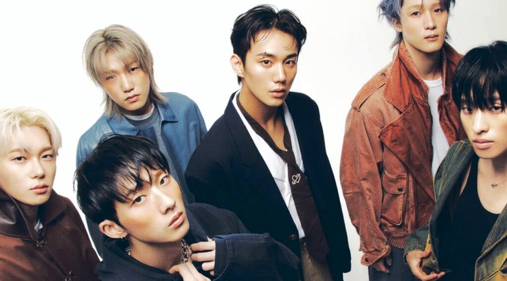 Cosmopolitan Korea places P1Harmony in sharp focus—six silhouettes refracted through the prism of fashion’s forward momentum