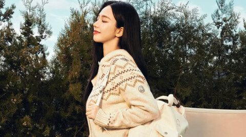 it’s not just the mountains that command presence — it’s Karina of aespa, embodying the spirit of outdoor luxury in her latest collaboration with Nordisk Outdoor