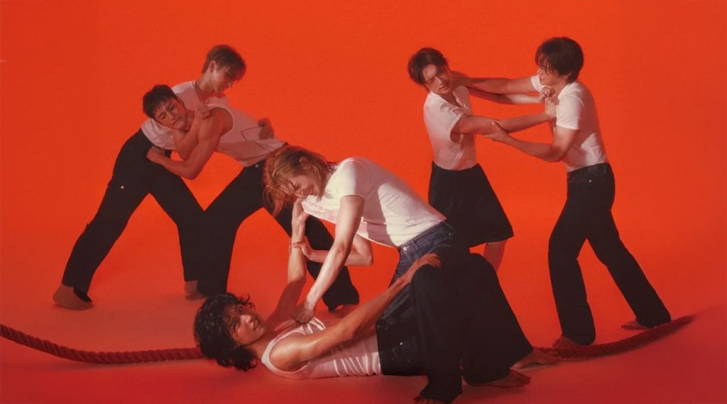 Xdinary Heroes' 'LXVE to DEATH' Concept Photos Showcase Renaissance Elegance Meets Rockstar Edge in Jooyeon and Jun Han's Visuals