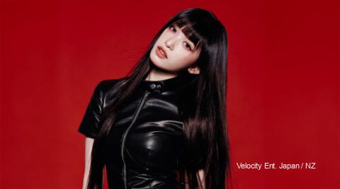 IVE Rei BANG BANG teaser photos leather outfit red background full body closeup REVIVE+